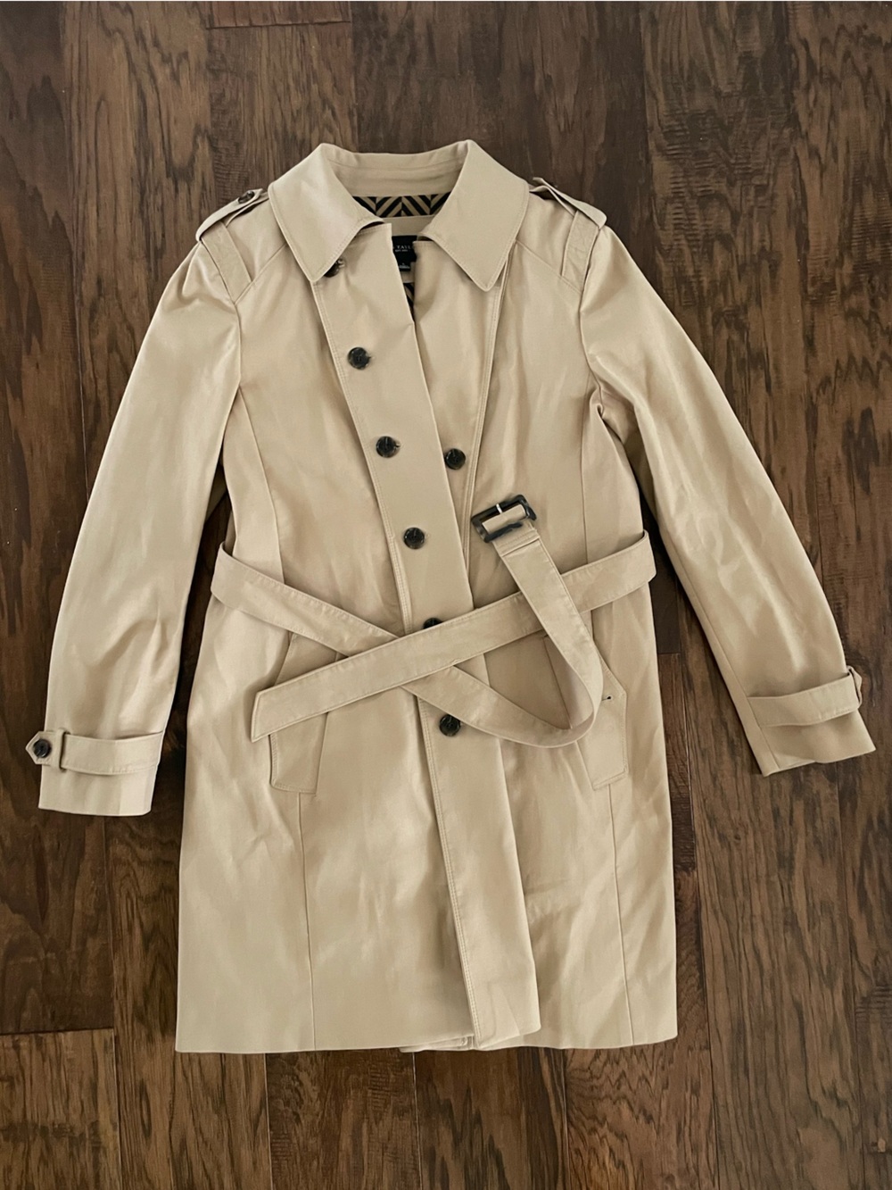 Ann Taylor Beige Coat Size Large
